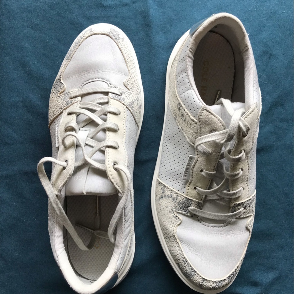 Cole Haan Grand leather python snake print shoe sneakers.